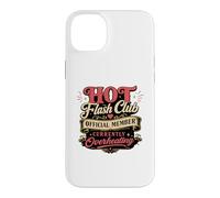 Carcasa para iPhone 14 Plus Hot Flush Club tipografía Divertida para la menopausia