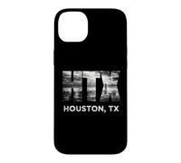 Carcasa para iPhone 14 Plus HTX City of Houston Skyline Art Downtown Texas Souvenir Gift