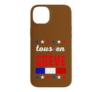 Carcasa para iPhone 14 Plus Huelga Sindicato Negociación Patron Manifestación Francia