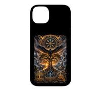 Carcasa para iPhone 14 Plus Hugin & Munin - Camiseta con diseño de Cuervos de Odins Vikingo Árbol de la Vida