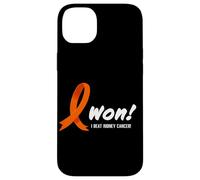 Carcasa para iPhone 14 Plus I Beat Kidney Cancer. I Won! Orange Ribbon For Survivors
