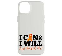 Carcasa para iPhone 14 Plus I Can & I Will Beat Leukemia Cancer Warrior Just Watch Me