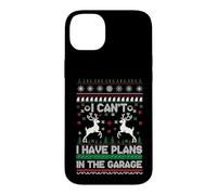 Carcasa para iPhone 14 Plus I Can't I Have Plans in The Garage Ugly Christmas