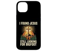 Carcasa para iPhone 14 Plus I Found Jesus Still Looking For Bigfoot Cristo Cruz Dios Rey