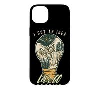 Carcasa para iPhone 14 Plus I Got An Idea Let's Go Outside Vintage Hiking Outdoors Lover