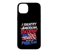 Carcasa para iPhone 14 Plus I Identify As An American Patriot and This Is My Pride Flag