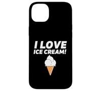 Carcasa para iPhone 14 Plus I Love Ice Cream Party Outfit Vanilla Soft Serve Gelato Cone