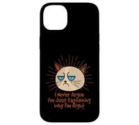 Carcasa para iPhone 14 Plus I Never Argue Im Just Explaining Im Right, Divertido sarcástico