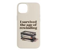 Carcasa para iPhone 14 Plus I Survived The Age of Rewinding: Funny Retro Cassette Humor