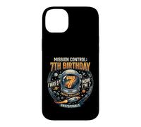 Carcasa para iPhone 14 Plus I Was 6 Now Im 7 Astronaut Outer Space Birthday Kids Gear