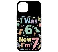 Carcasa para iPhone 14 Plus I Was 6 Now I'm 7 Cute 7th Birthday Party Fun Girls Boys Kid