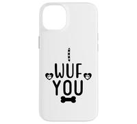 Carcasa para iPhone 14 Plus I Wuf You Dog Lover Cute Dog Paw Print Dog Mom Dad Dogs Mum