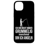Carcasa para iPhone 14 Plus Ich Bin Nicht Immer grummelig manchmal Bin ich Angeln