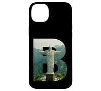 Carcasa para iPhone 14 Plus Iconic Brasil Paisaje Cristo Redentor Letra B