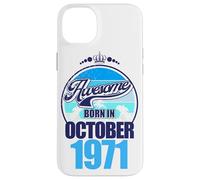 Carcasa para iPhone 14 Plus Ideal Desde Octubre de 1971, 55 cumpleaños, 55 años