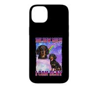 Carcasa para iPhone 14 Plus IDK How Much Longer Slay Black Long Haired Dachshund Lover
