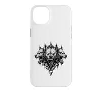 Carcasa para iPhone 14 Plus Ilustración de Cerberus Hellhound Dark Fantasy Underworld Beast