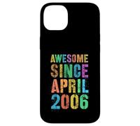 Carcasa para iPhone 14 Plus Impresionante Desde Abril 2006 Vintage 20th Birthday Boy Girl Born