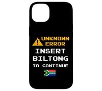 Carcasa para iPhone 14 Plus Insert Biltong Retro Funny Error South Africa Braai Dad Joke
