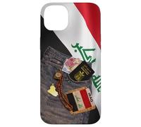 Carcasa para iPhone 14 Plus Irak Bagdad Irak Home IRQ Diseño de Mapa iraquí I Love Irak Flag