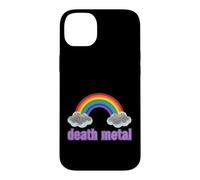 Carcasa para iPhone 14 Plus Ironic Death Metal Rainbow Diciendo Sarcástico