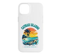 Carcasa para iPhone 14 Plus Islas Caimán Caribbean Paradise Sea Turtle Sunset Camiseta