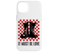 Carcasa para iPhone 14 Plus It Must Be Love 2 Tone Ska Music Checkerboard