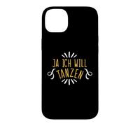 Carcasa para iPhone 14 Plus Ja Ich Will Tanza Divertida Frase de Baile