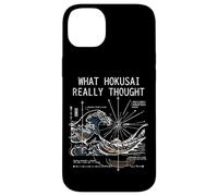 Carcasa para iPhone 14 Plus Japón Gran Ola Física Hokusai Agua Movimiento Matemáticas Ciencia