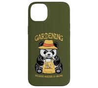 Carcasa para iPhone 14 Plus Jardinería Porque el Asesinato está Mal Amante de Las Plantas Panda Malvado