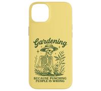 Carcasa para iPhone 14 Plus Jardinería Porque Golpear a la Gente es un Esqueleto incorrecto