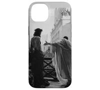 Carcasa para iPhone 14 Plus Jesucristo Arrestado Poncio Pilato Pintura Bíblica Negro
