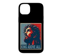 Carcasa para iPhone 14 Plus Jesucristo Rey sobre Toda Fe Cristiana