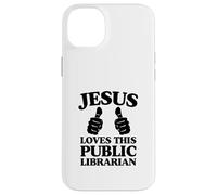 Carcasa para iPhone 14 Plus Jesús ama a Este Bibliotecario público Culto a la Iglesia Cristiana