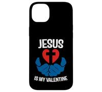 Carcasa para iPhone 14 Plus Jesus is My Valentine Funny Valentines Loves Christ Love Day