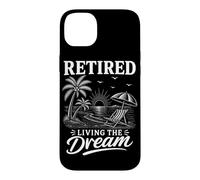 Carcasa para iPhone 14 Plus Jubilado Vivir El sueño Beach Vacaciones Jubilación