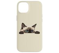 Carcasa para iPhone 14 Plus Judging You Silently Ragdoll Ojos Azules Asoma