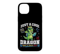 Carcasa para iPhone 14 Plus Just A Cool Dragon Back To School 2026 Diversión de Aprendizaje para Estudiantes