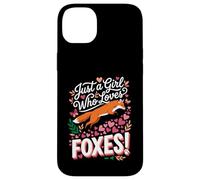 Carcasa para iPhone 14 Plus Just a Girl Who Loves Foxes! Sweet Woodland Wildlife