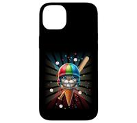 Carcasa para iPhone 14 Plus Juventud Colorida del Helado del béisbol para los niños Acuarela
