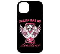 Carcasa para iPhone 14 Plus Karma no Tiene Fecha límite de Reloj de Arena de Calavera gótica