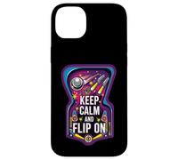 Carcasa para iPhone 14 Plus Keep Calm and Flip On Retro Pinball Arcade Game