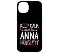 Carcasa para iPhone 14 Plus Keep Calm and Let Anna Handle It Chill Nombre