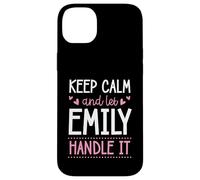 Carcasa para iPhone 14 Plus Keep Calm and Let Emily Handle It Chill Nombre