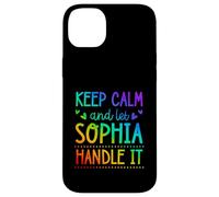 Carcasa para iPhone 14 Plus Keep Calm and Let Sophia Handle It Chill Nombre