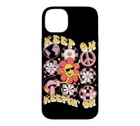 Carcasa para iPhone 14 Plus Keep On Keepin' On Retro Daisy Graphic