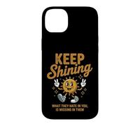 Carcasa para iPhone 14 Plus Keep Shining Retro Sunshine Positivo Motivacional