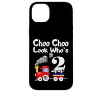 Carcasa para iPhone 14 Plus Kids 2nd Birthday Caleb Choo Choo Train 2 Year Old