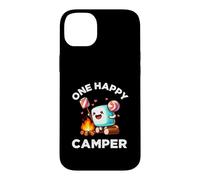 Carcasa para iPhone 14 Plus Kids One Happy Camper Baby Girl Marshmallow Camping