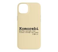Carcasa para iPhone 14 Plus Komorebi Japonés Palabra Vocab Poético Árbol Sol Naturaleza Amor